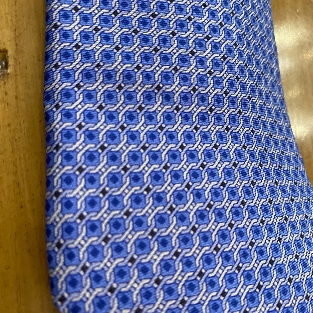 Michael Kors Blue Patterned Men's Tie NEW